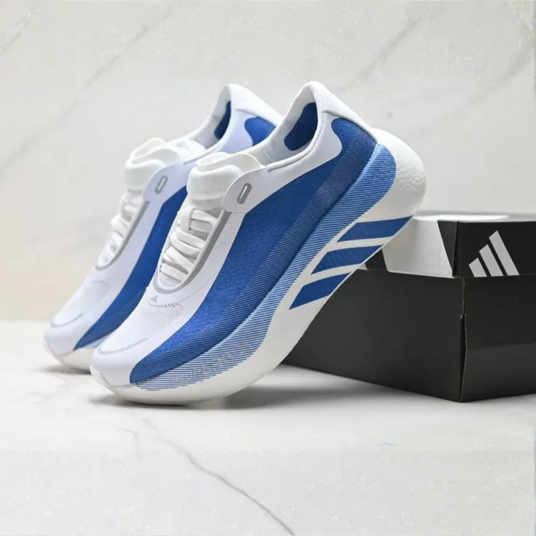 Adidas Hyperboost Edge - Branco/Azul Marinho