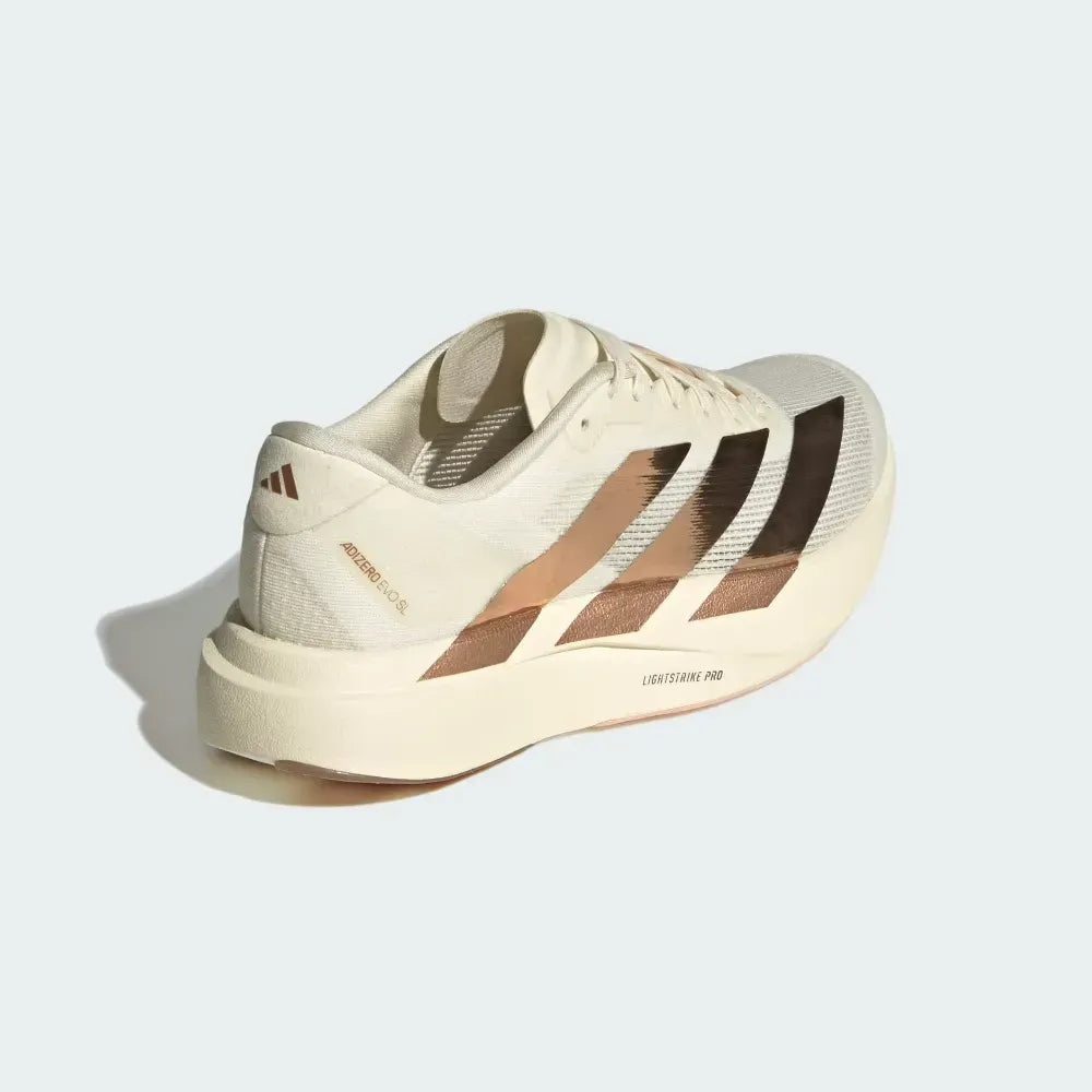 Adizero Evo SL Off White Copper Metallic Blush Pink
