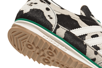 Tênis Adidas SL 72 Og Court Green Cow Print Bege